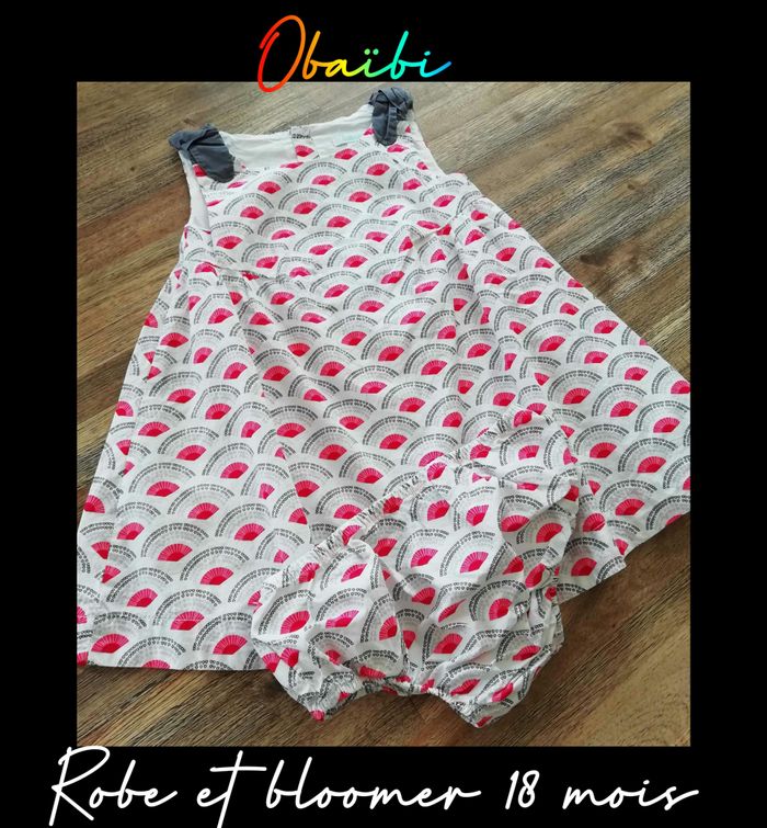 Robe et cache couche Obaibi 18 mois Comme neuve