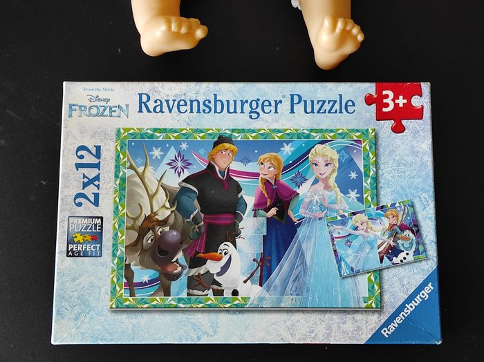 Lot de 2 puzzles – Reine des Neiges – 12 pièces – 3 ans - photo numéro 2
