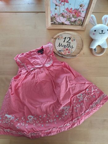 Robe pour fille taille 12mois marque Sergent Major très bon état