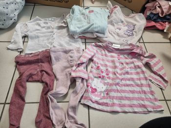 Lot fille 12 mois de 9 pieces