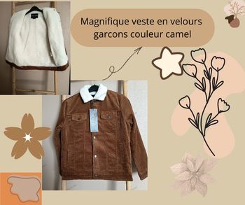 🤎 Magnifique veste garçon en velours 🤎