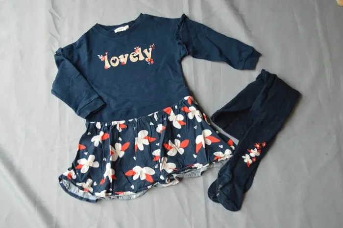 Robe courte Orchestra fille 3 ans - Rouge Marine