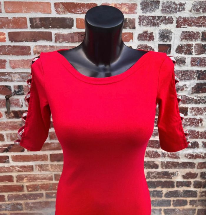 Robe rouge Giorgia T.36/38 (S/M) - photo numéro 3