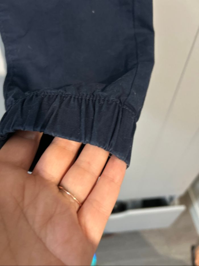 Pantalon jogger bleue marine Okaidi 8ans - photo numéro 7