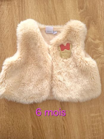Gilet fourrure minnie 6 mois