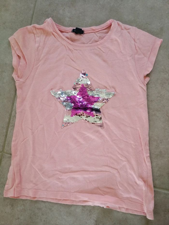 Tee shirt manches courtes fille