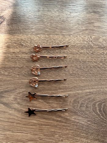 Lot de 6 barrettes pinces claire ´s