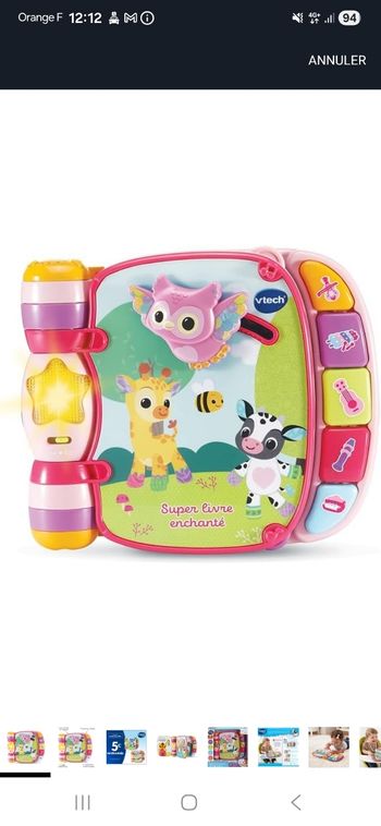 Jouet livre vtech baby