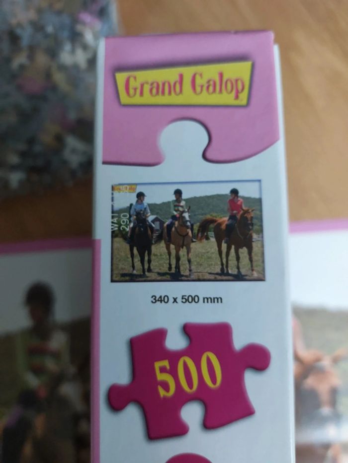 Puzzle 500 pièces grand galop MB - photo numéro 5