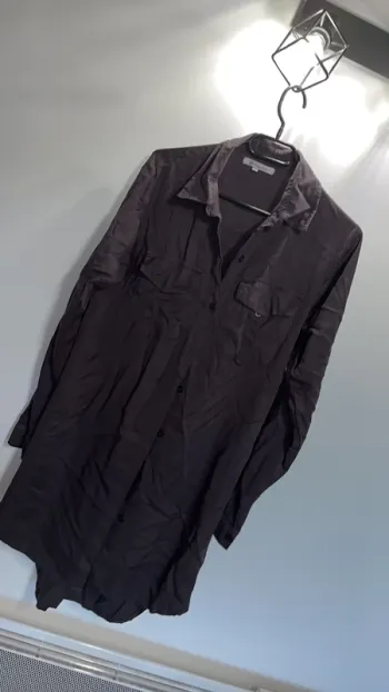 Robe chemise gris foncé taille 36