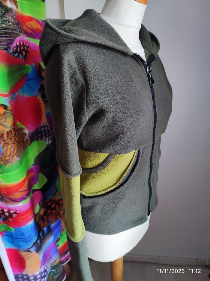 Manteau Original vert kaki et vert pomme Coupe Elf T36 - photo numéro 5