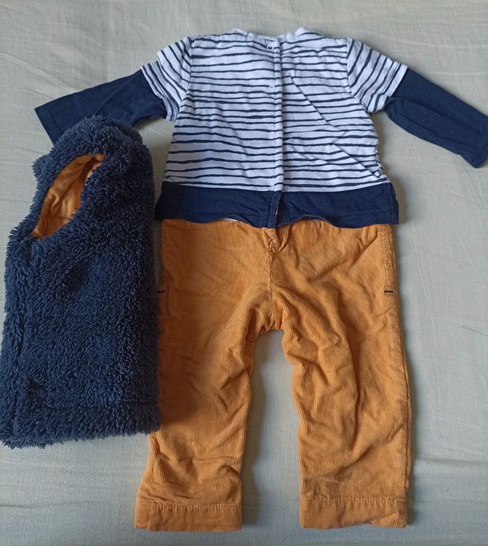 Lot combi gilet 3 Pommes 3/6 m - photo numéro 4