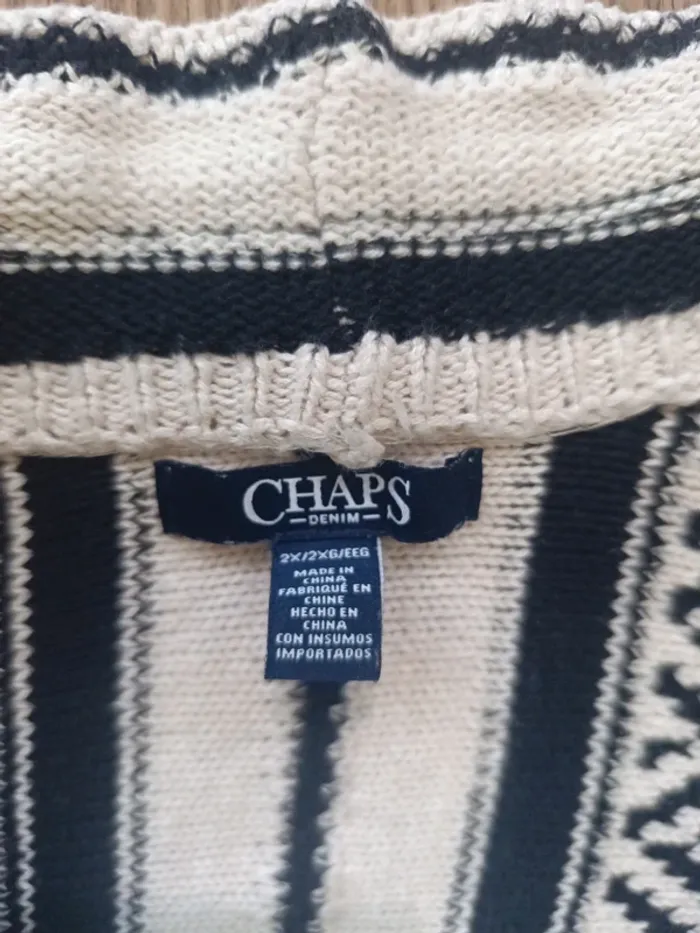 Gilet cardigan chaps 100% coton Taille XL - photo numéro 4