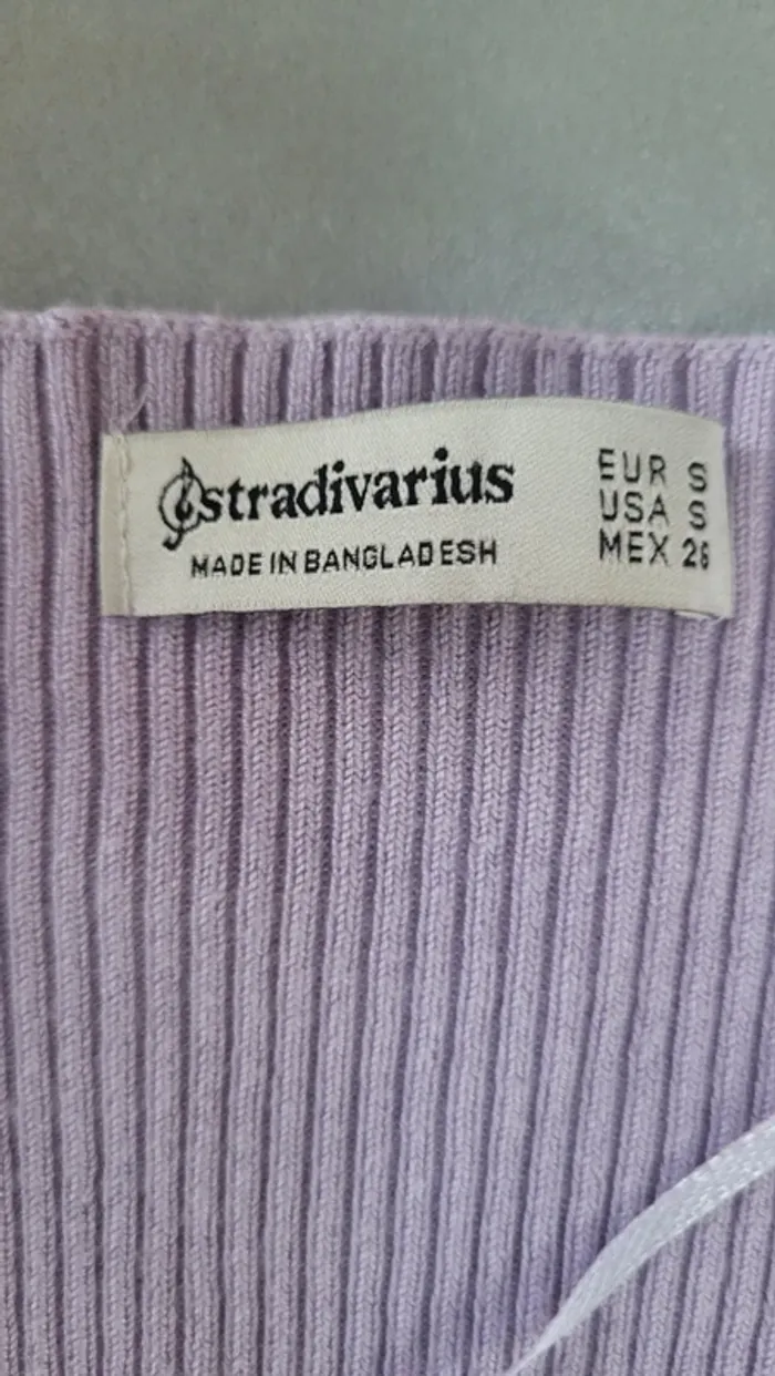 Gilet violet stradivarius S - photo numéro 5