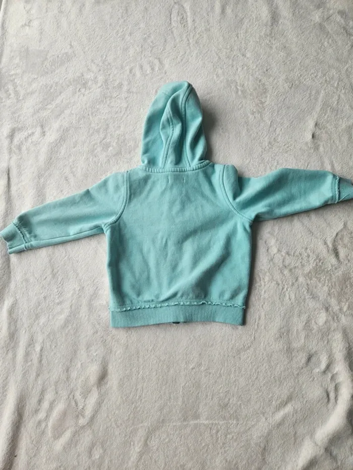 Gilet zippé turquoise 3 ans in extenso - photo numéro 4