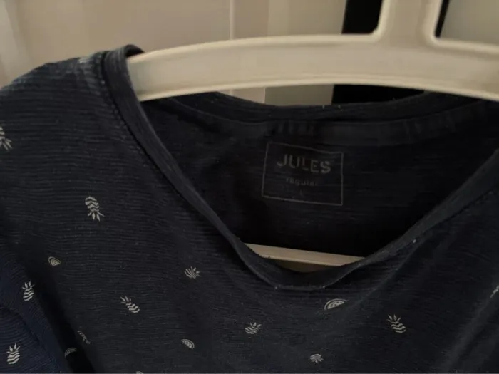 T-shirt Jules t.L coupe regular marine imprimé fruits tbe - photo numéro 2