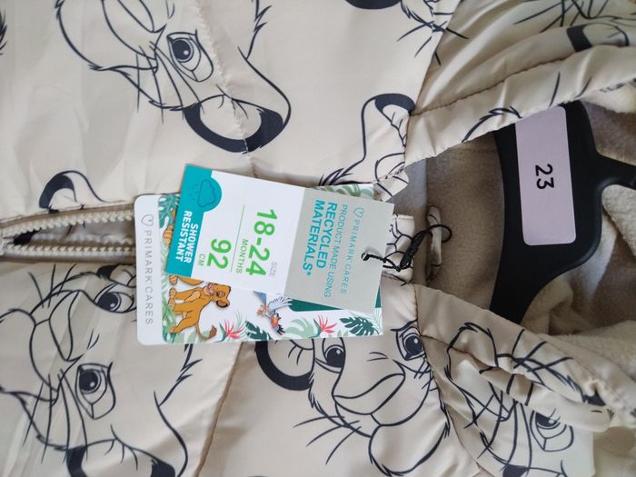 Manteau simba roi lion 18/24 mois primark disneyb - photo numéro 2