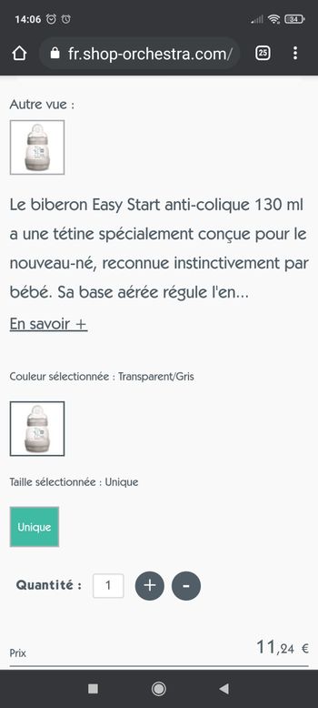 Biberon mam 130 ml neuf