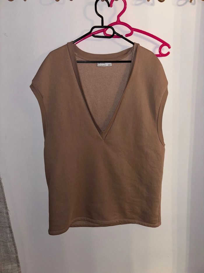 Sweat sans manche oversize