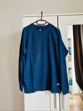 Pull bleu à motifs Homme Bizzbee Taille L