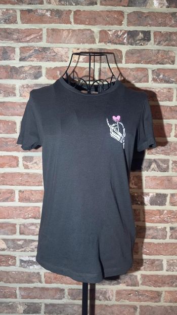 T-shirt gris foncé avec logo Pull and Bear Taille S / 36