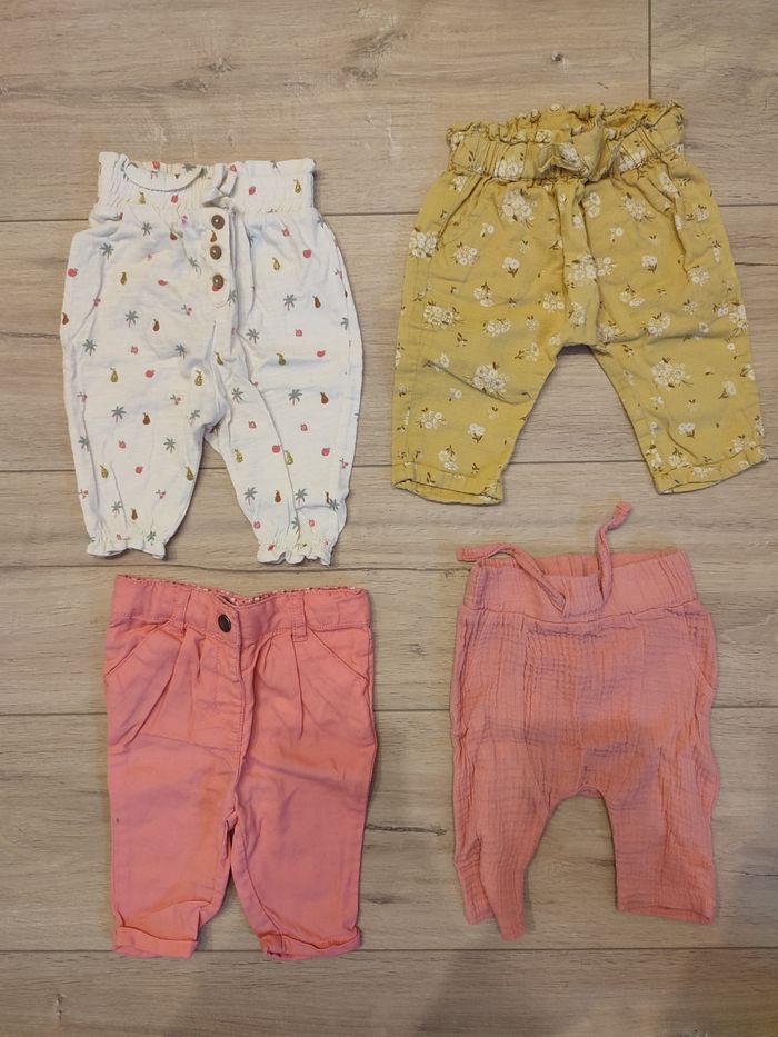 Lot pantalons fille 3 mois