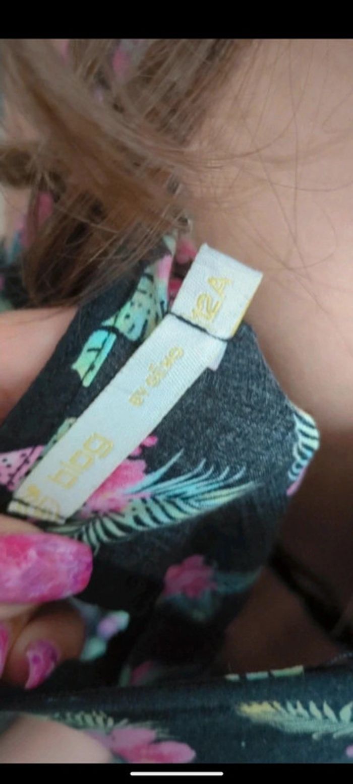 Sublime robe noire fleuri sheryne - photo numéro 5