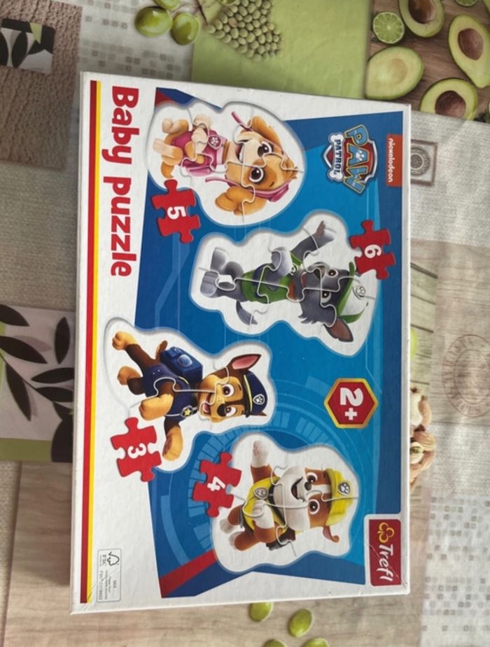 Tapis Puzzle Pat' Patrouille 6 Figures Extractibles - 30,5x30,5 Cm En Mousse EVA, Lavable, Antichoc, Pour Enfants 12 Mois+