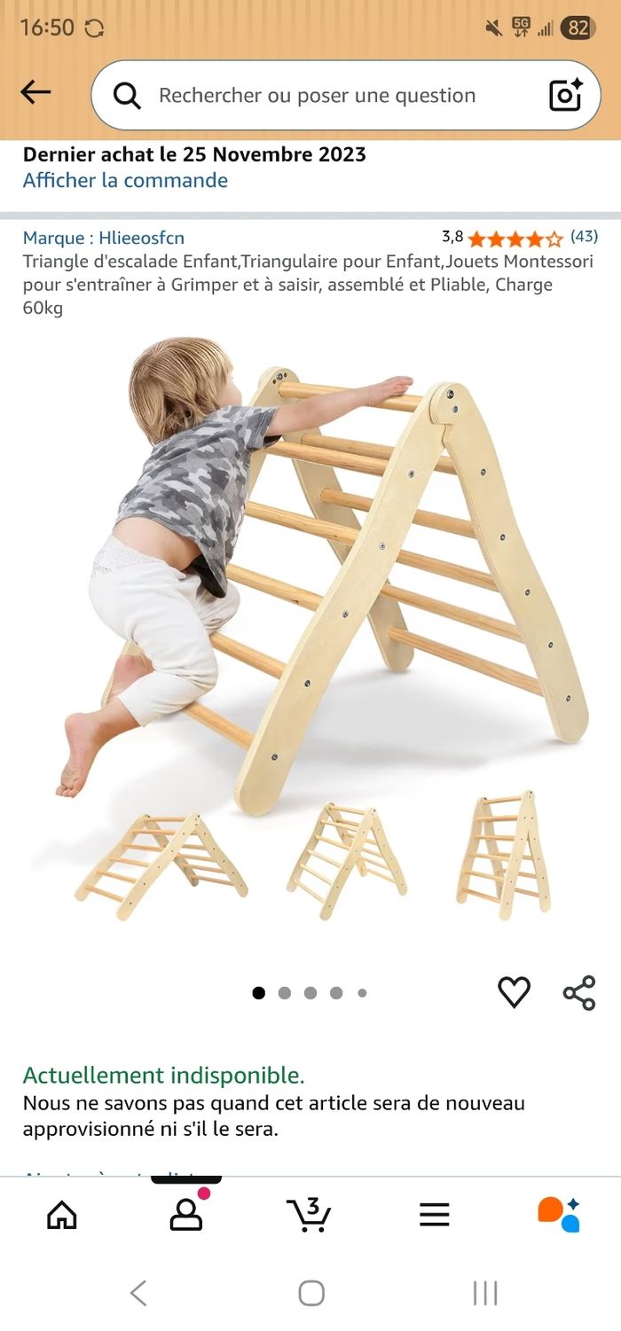 Triangle motricité escalade enfant - photo numéro 8