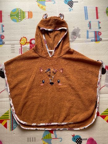 Poncho de bain bébé fille