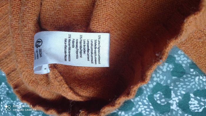 Pull  La Redoute  coloris Camel en 50 % laine taille S - photo numéro 6