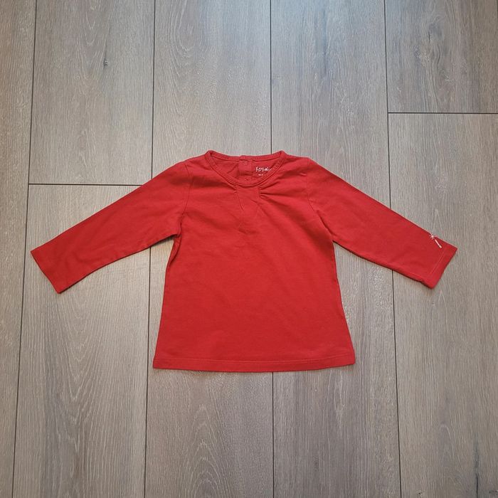 Maillot manche longue rouge. Fille 18 mois. Marque Kimbaloo