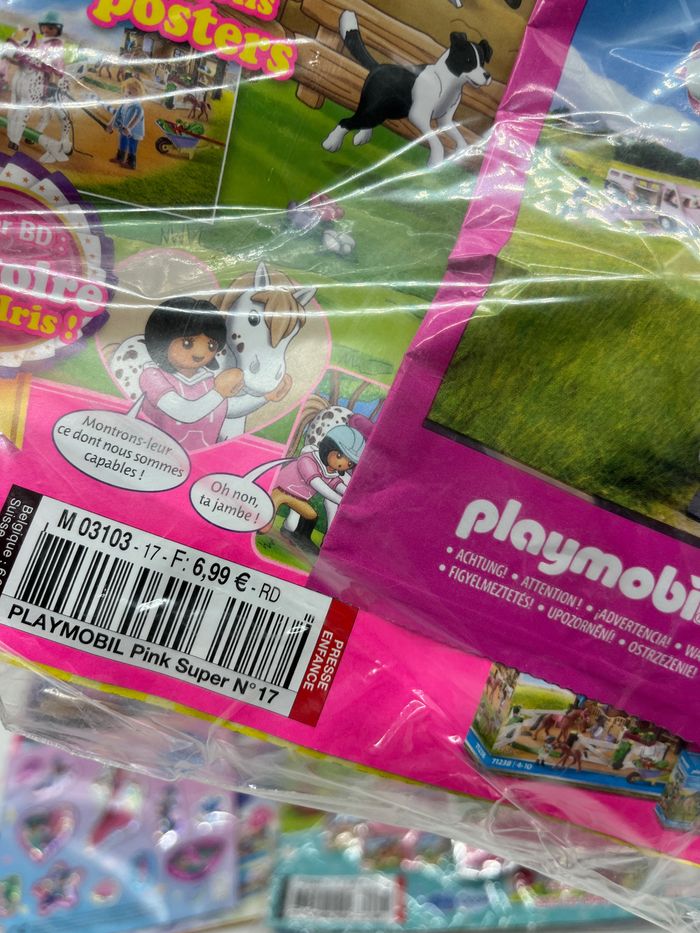 Lot de 5 livres D’activités Magazines Playmobil girls Avec leurs figurines Neuf - photo numéro 5