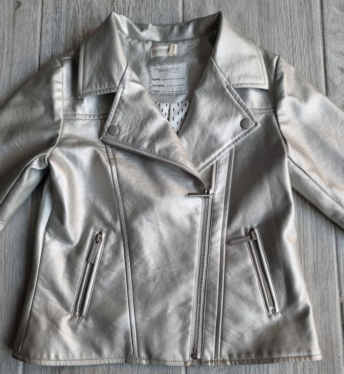 Veste simili cuir 8 ans fille - photo numéro 2