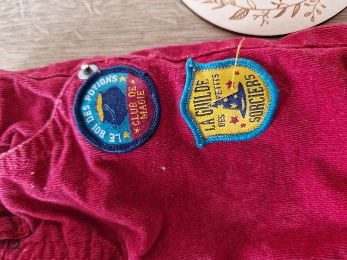 Pantalon Coton Côtelé / Velours Milleraies Rouge Framboise Mots d'enfants - 6 mois - photo numéro 2