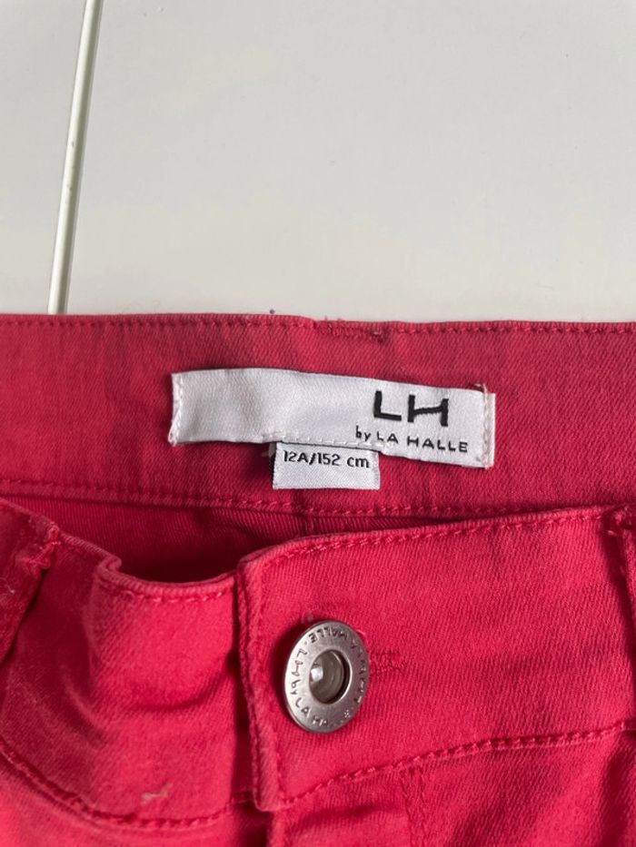Pantalon rouge taille 12 marque la halle - photo numéro 2