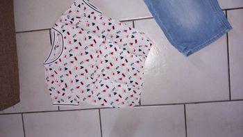 Tunique ecrue rouge marine gemo 8 ans