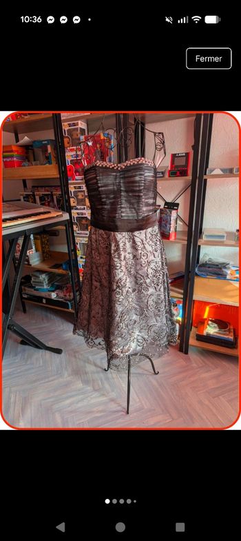 Magnifique Robe de Soirée/Cocktail Cassis Taille 36 🖤
