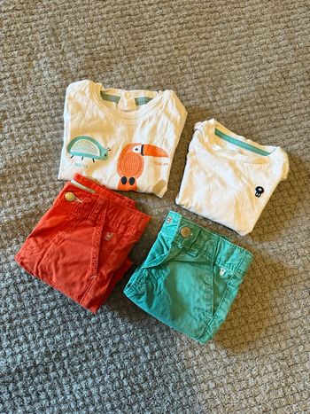 Lot de 2 ensemble été obaïbi taille 3 mois