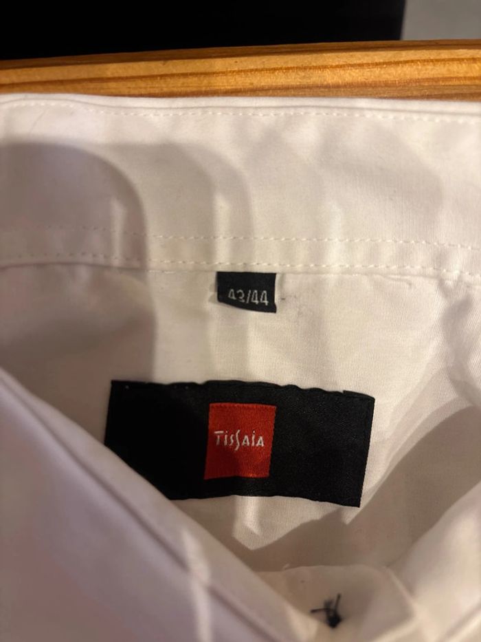 Chemise homme 43/44 blanche et noir - photo numéro 2
