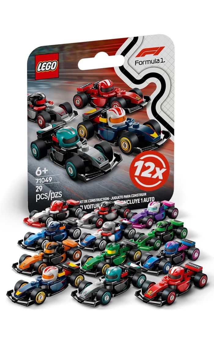 Série complète 12 formule 1 lego 71049 neuf scellé