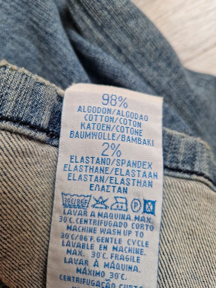 Veste en jean cintrée used Bershka taille S convient à un XS - photo numéro 7