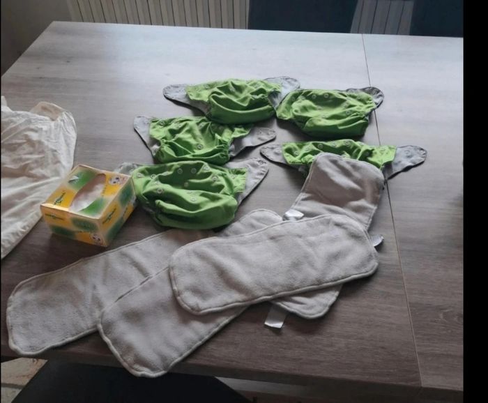 Lot de 5 couches lavables + 4 inserts +
