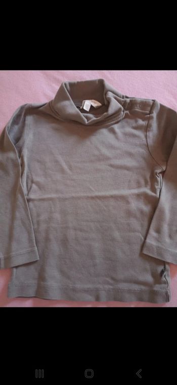 Tee shirt col rouler garçon taille 4 ans kiabi