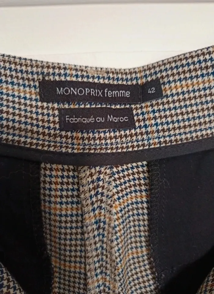 Superbe pantalon Monoprix taille haute jambes larges , t.42 - photo numéro 5