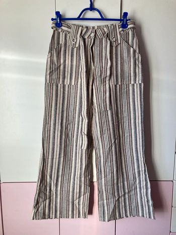 Pantalon rayé d’été taille 38