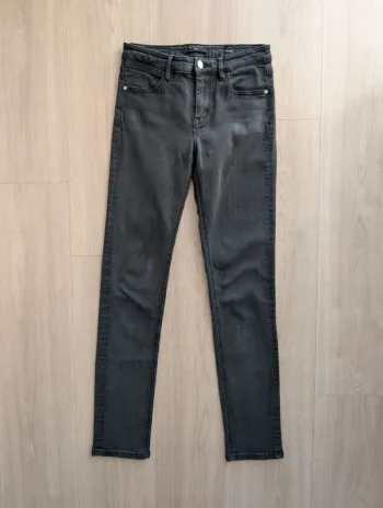 Jean slim gris / noir