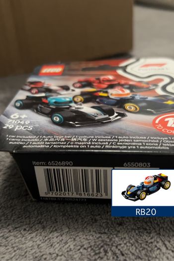Lego 71049 Formule 1 RB20