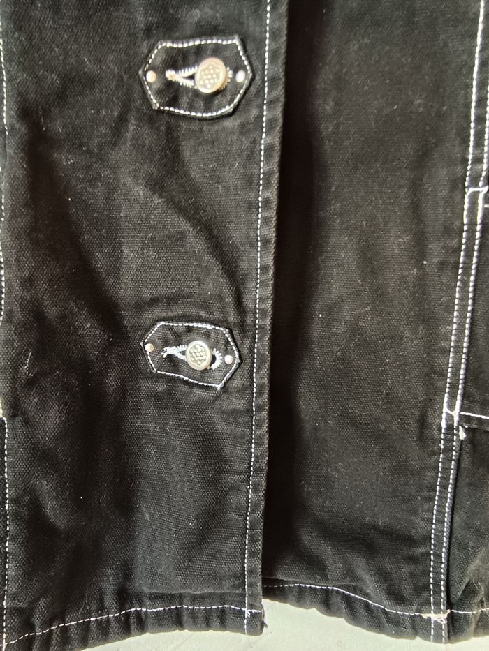 Veste en jean noire. - photo numéro 5