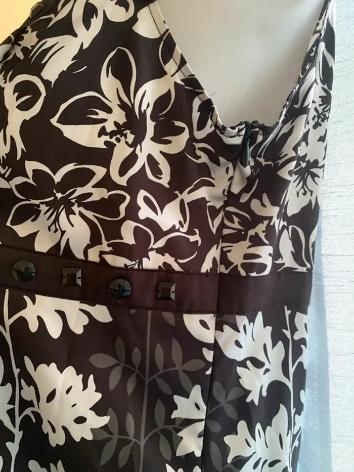 Blouse effet satiné fluide manches courtes taille 44 - photo numéro 7